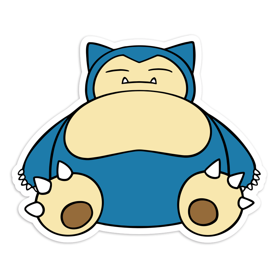 Pegatinas: Snorlax Pokémon