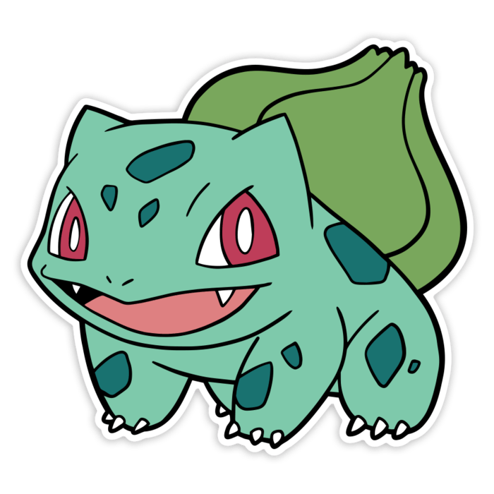 Pegatinas: Bulbasaur Clásico Decidido