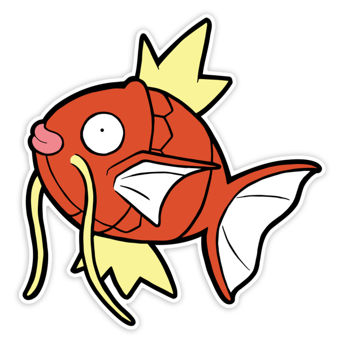Pegatinas: Magikarp Clásico Asombrado
