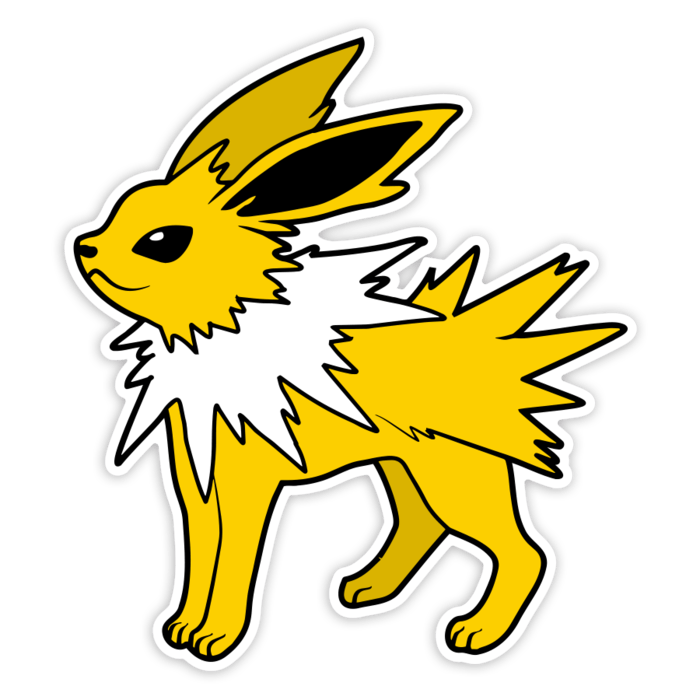 Pegatinas: Jolteon Clásico Electrizante