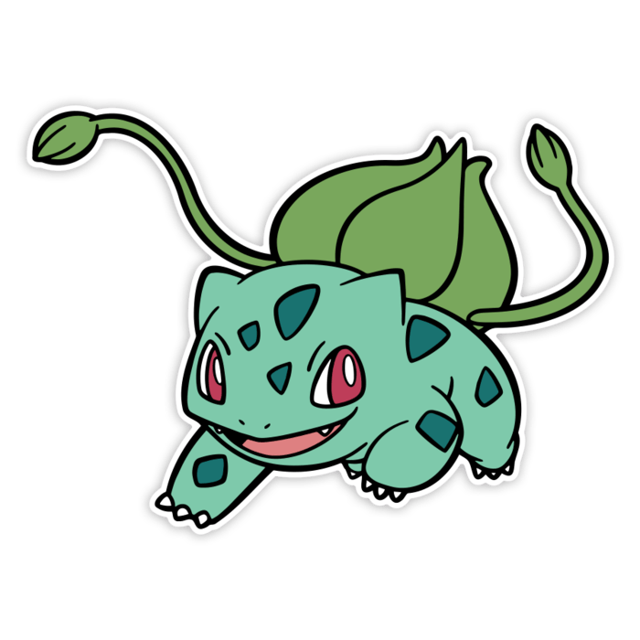 Pegatinas: Bulbasaur Clásico en Ataque