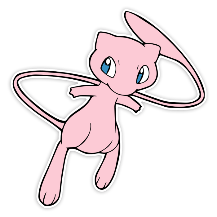 Pegatinas: Mew Clásico Flotante