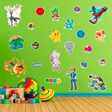 Vinilos Infantiles: Set 22X Personajes Pokémon 4
