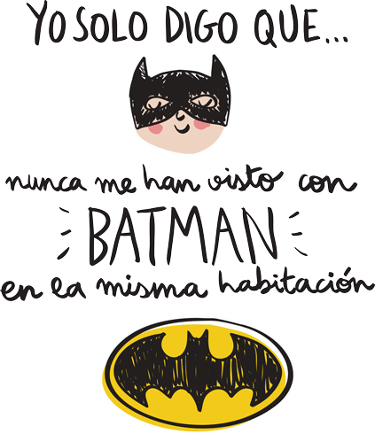 Vinilos Infantiles: Nunca me han visto con Batman
