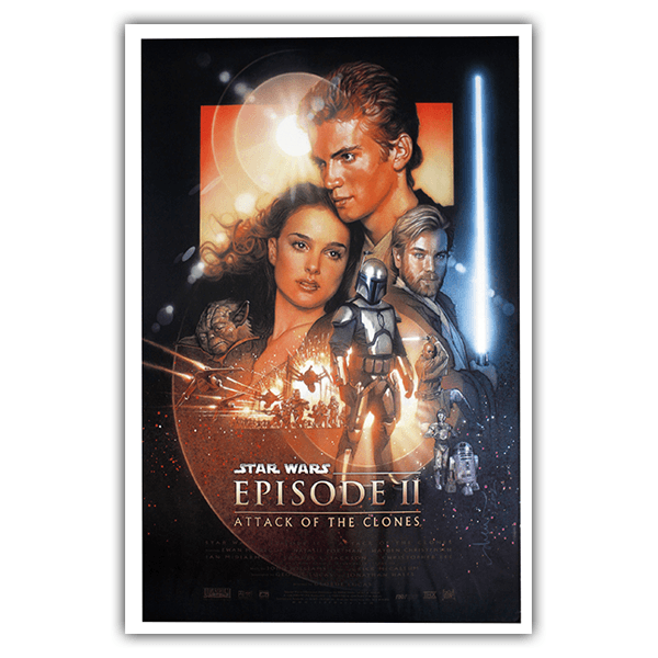 Vinilos Decorativos: Póster adhesivo Star Wars Episodio II