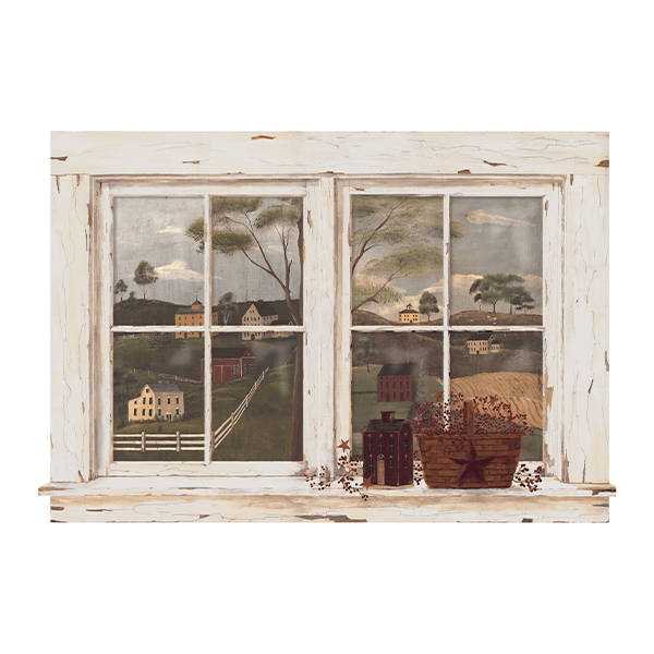 Vinilos Decorativos: Ventana hacia el pueblo