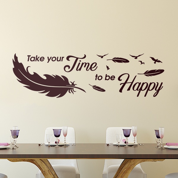 Vinilos Decorativos: Take time to be happy