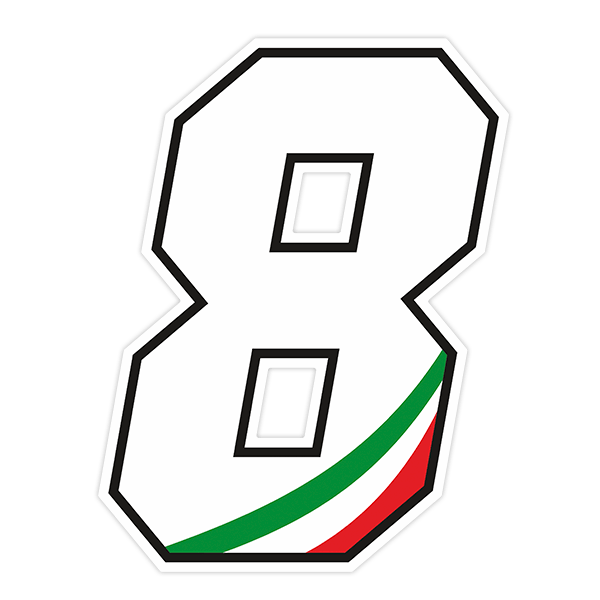 Pegatinas: Números Italia