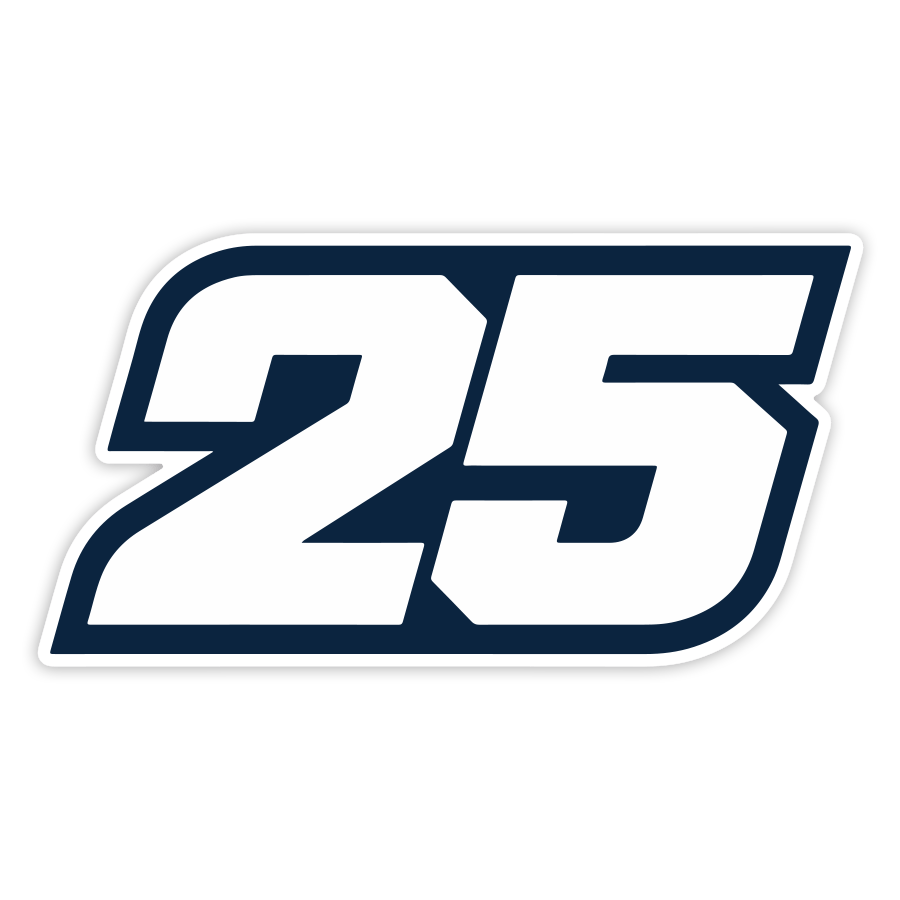 Pegatinas: Raúl Fernández Número 25 MotoGP
