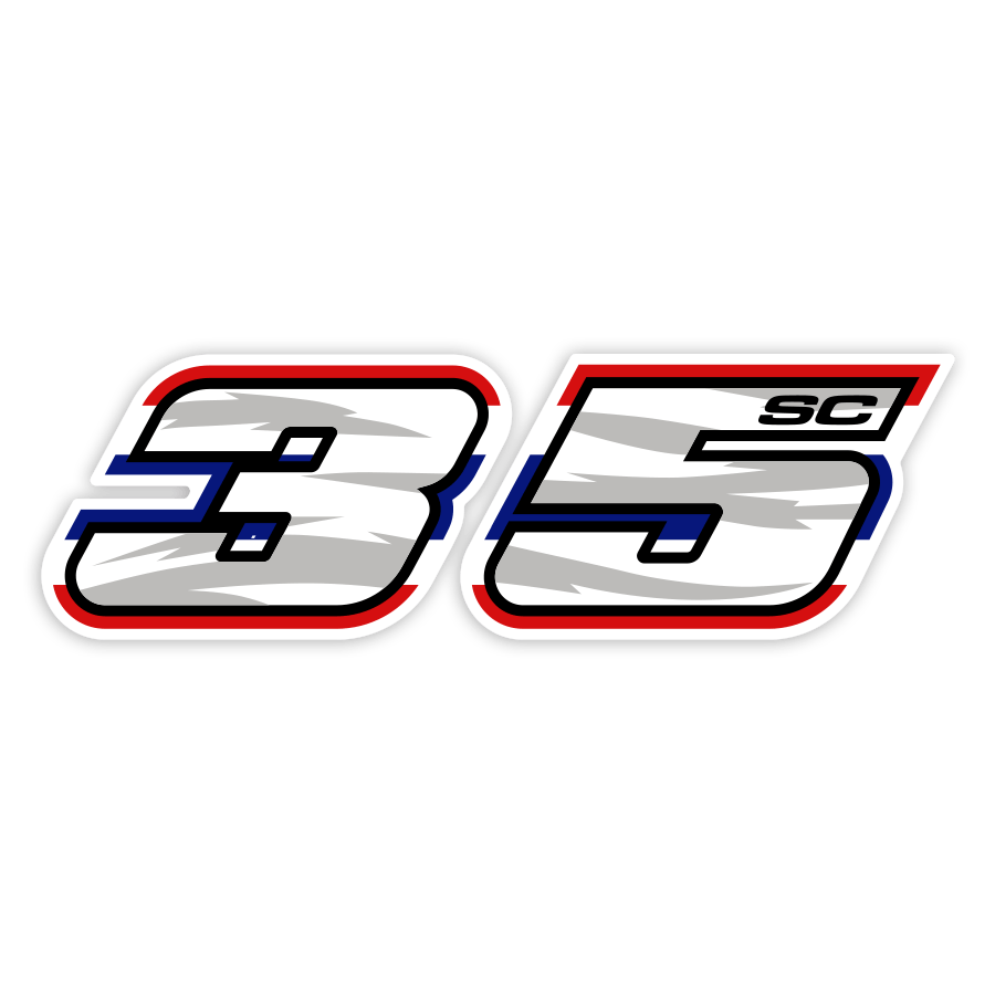 Pegatinas: Somkiat Chantra Número 35 MotoGP
