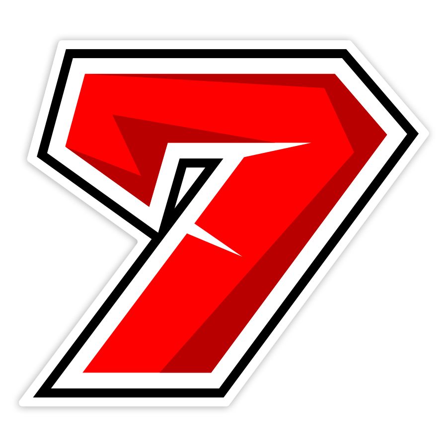 Pegatinas: Número 7 MotoGP Augusto Fernández