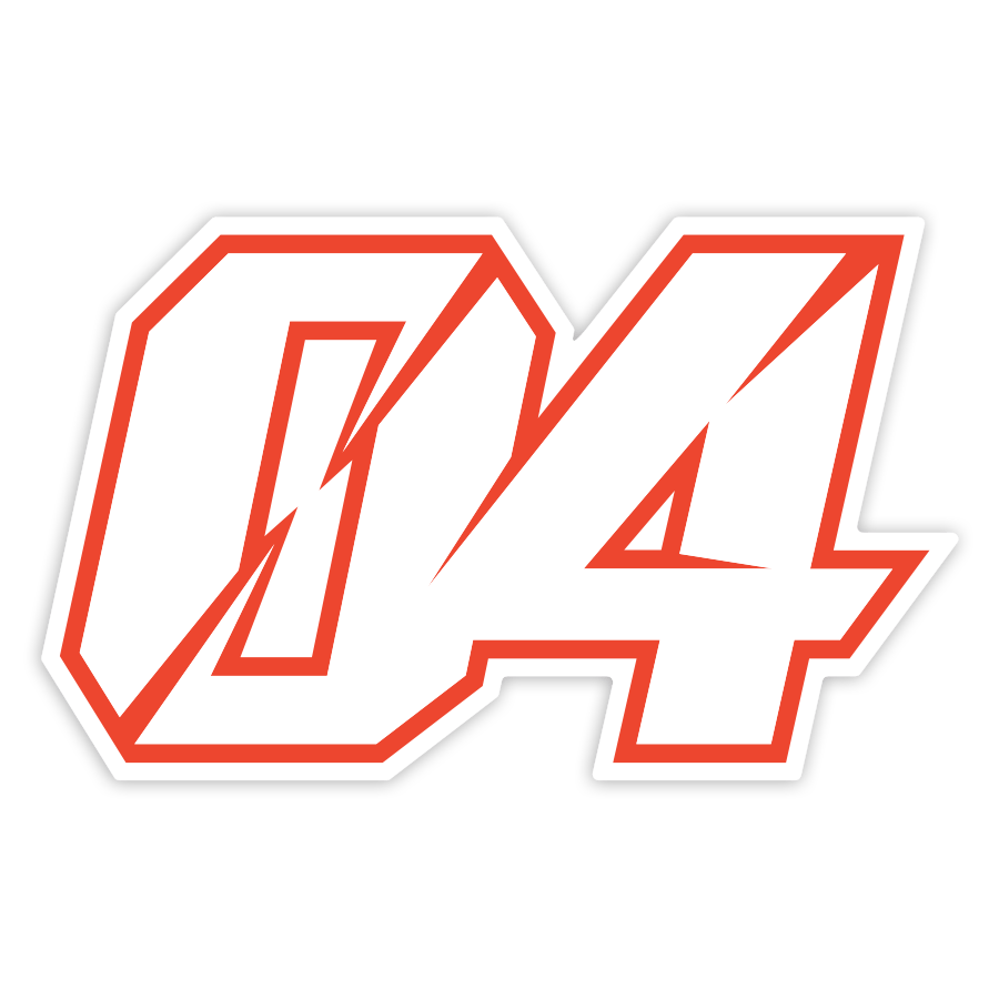 Pegatinas: Número 04 MotoGP Andrea Dovizioso