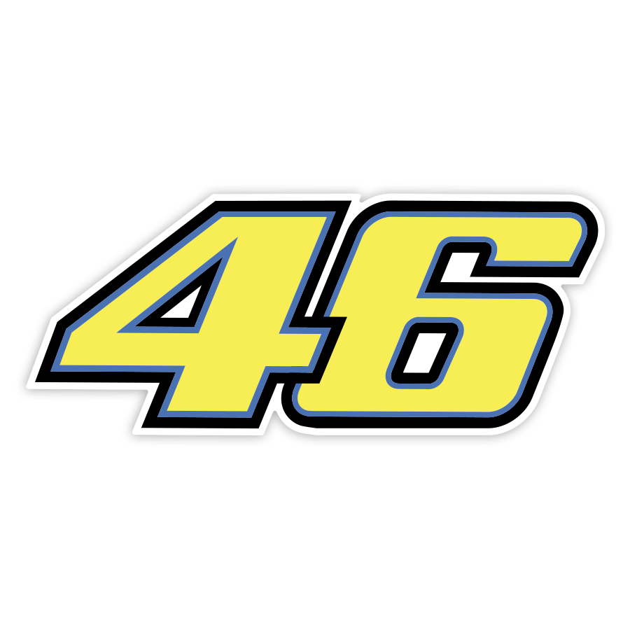 Pegatinas: Número 46 MotoGP Valentino Rossi