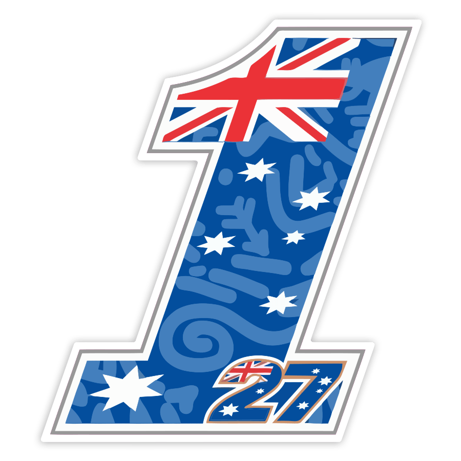Pegatinas: Número 1 MotoGP Casey Stoner