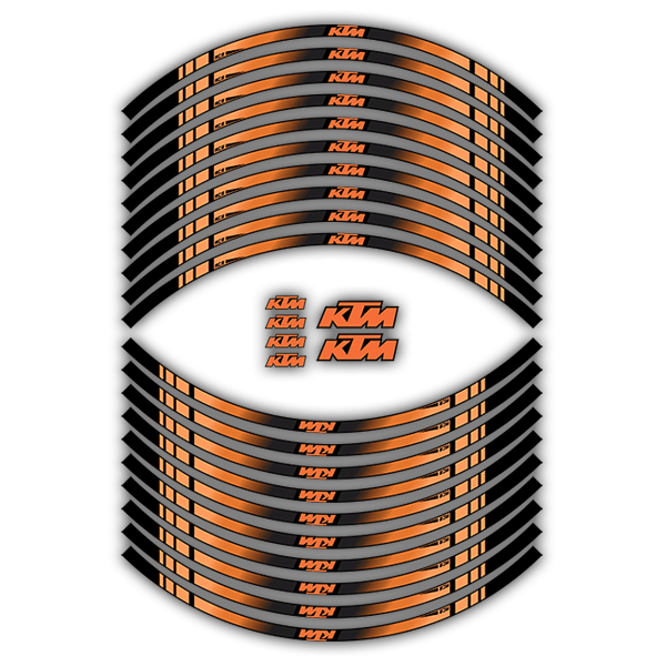 Pegatinas: Kit adhesivo Bandas llantas KTM