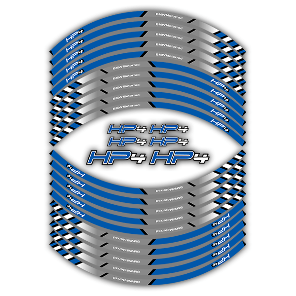 Pegatinas: Kit adhesivo Bandas llantas BMW HP4