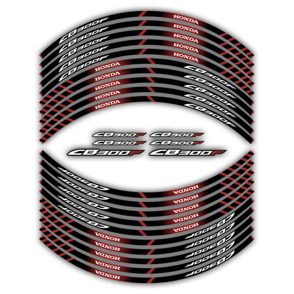 Pegatinas: Kit adhesivo Bandas llantas Honda CB 300F