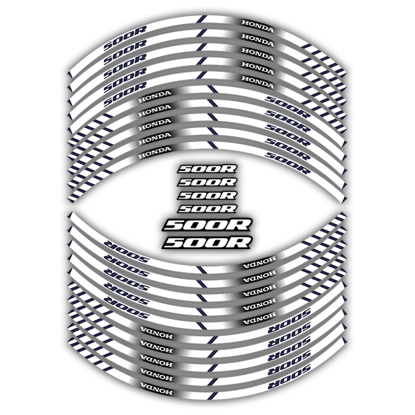 Pegatinas: Bandas llantas moto Honda CB 500 R
