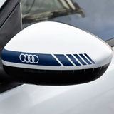 Pegatinas: Retrovisor Audi Logo 2