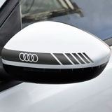 Pegatinas: Retrovisor Audi Logo 3