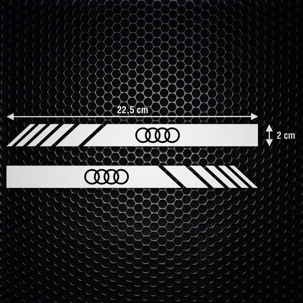 Pegatinas: Retrovisor Audi Logo