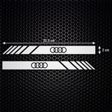 Pegatinas: Retrovisor Audi Logo 4