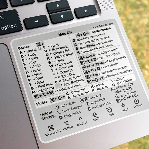 Pegatinas teclado español para Mac