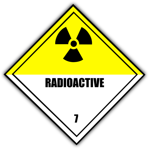 Pegatinas: Adhesivo de señal de radioactividad