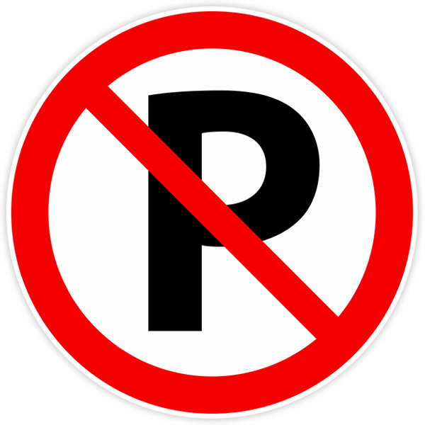 Pegatinas: Prohibido aparcar