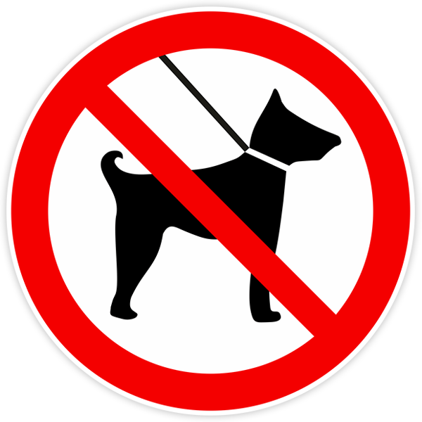 Pegatinas: Prohibido perros