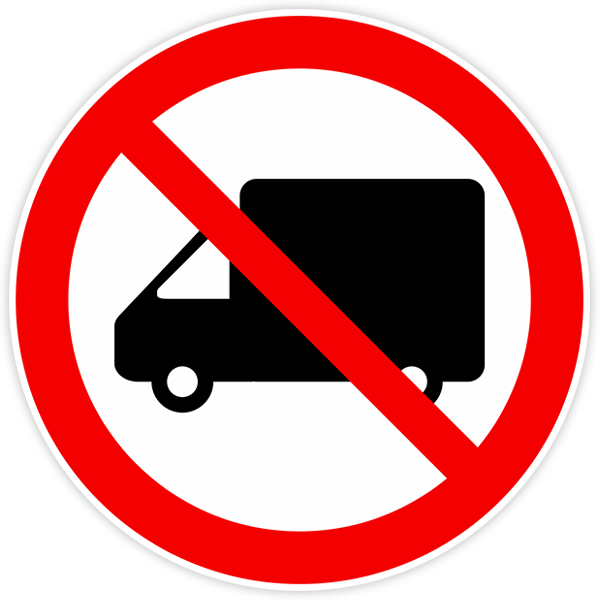 Pegatinas: Prohibido camiones