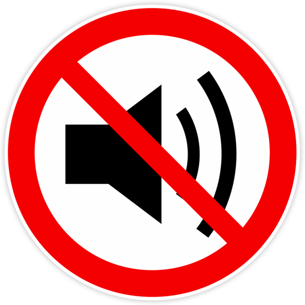 Pegatinas: Prohibido volumen