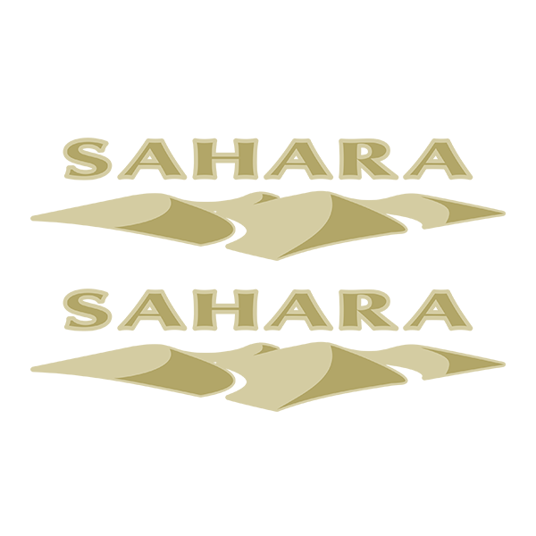 Pegatinas: Set 2X Lateral Jeep Sahara