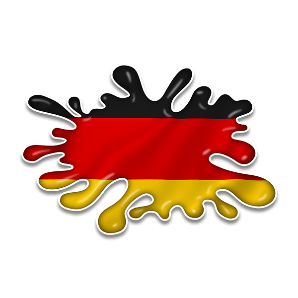 Pegatinas: Mancha Splat Bandera Alemania
