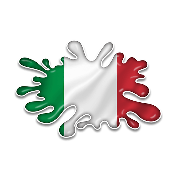 Pegatinas: Mancha Splat Bandera Italia