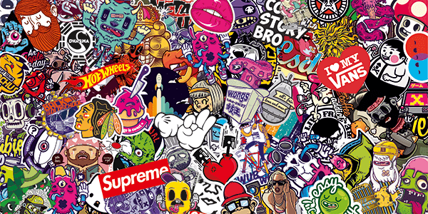 Pegatinas: Sticker Bomb Skate