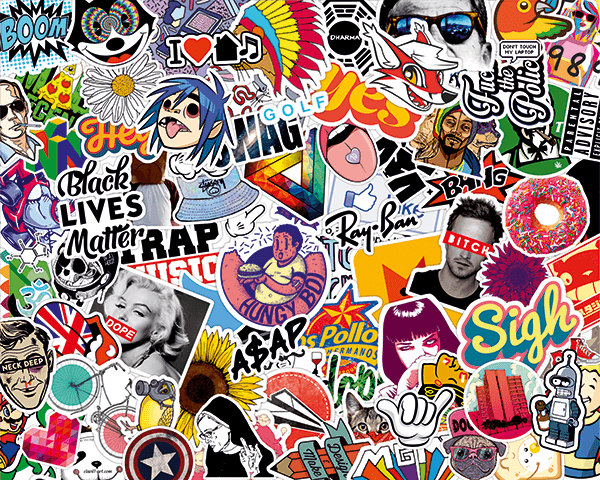 Pegatinas: Sticker Bomb 9