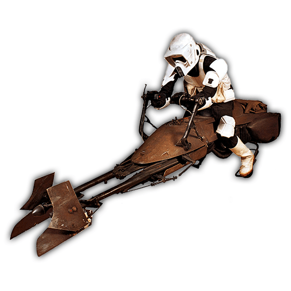 Vinilos Decorativos: Soldado Imperial en Speeder Bike