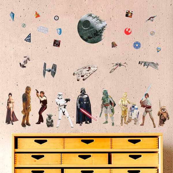 Vinilos Decorativos: Personajes Clásicos Star Wars