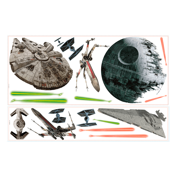 Vinilos Decorativos: Star Wars Naves Clásicas