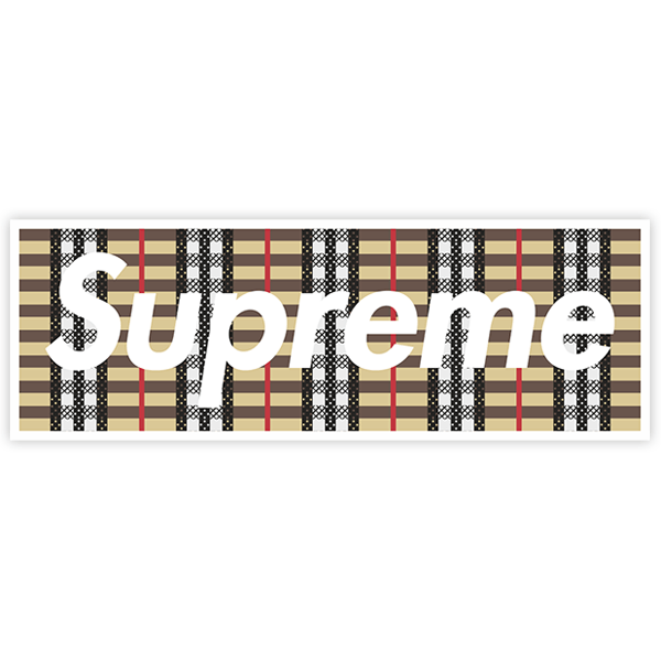 Pegatinas: Supreme tela