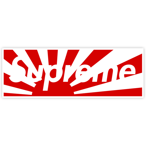 Pegatinas: Supreme bandera de Japón