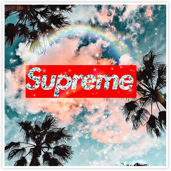 Pegatinas: Supreme cielo