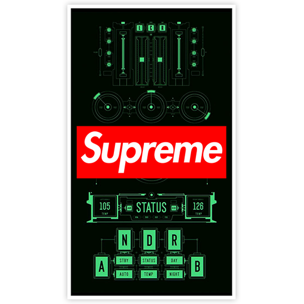 Pegatinas: Supreme DJ