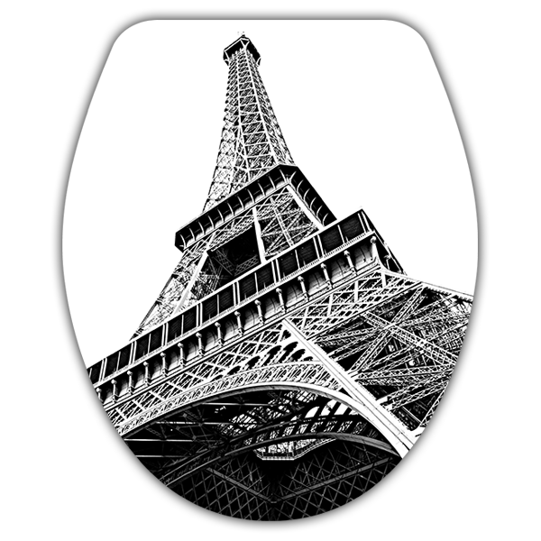 Vinilos Decorativos: Tapa wc Torre Eiffel