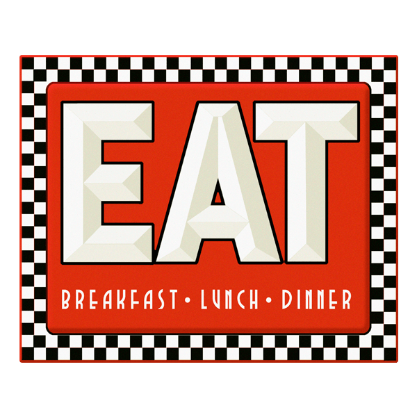 Vinilos Decorativos: Eat Breakfast Lunch Dinner