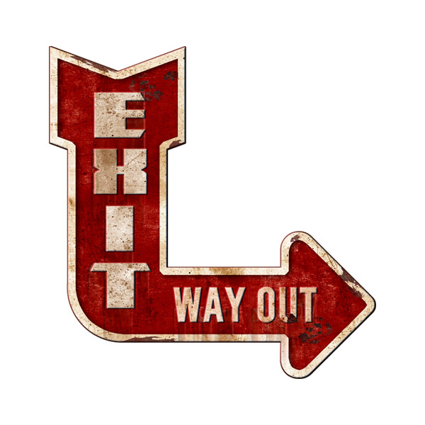 Vinilos Decorativos: Exit Way Out