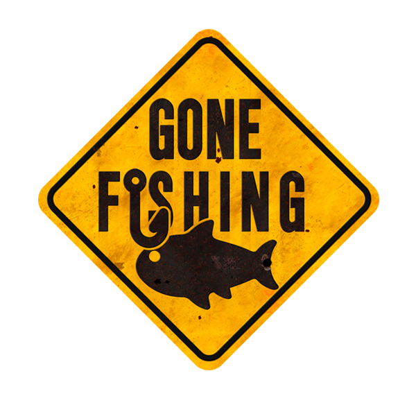 Vinilos Decorativos: Gone Fishing