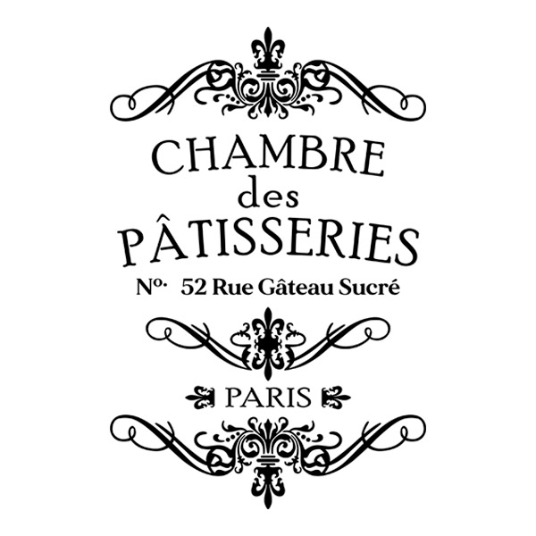 Vinilos Decorativos: Chambre des Pâtisseries