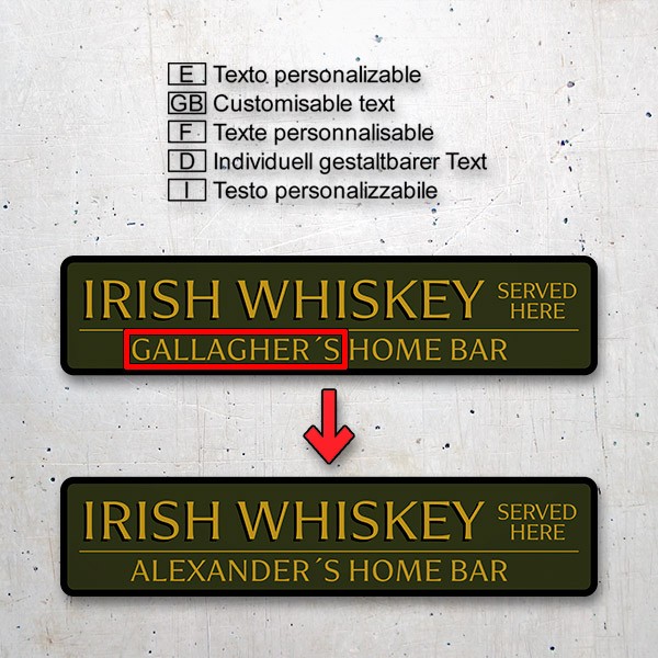 Vinilos Decorativos: Irish Whiskey